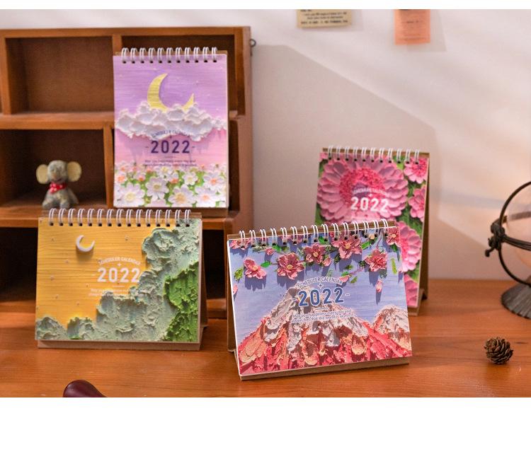 2022年臺歷文藝復興系列 桌面臺歷復古油畫線圈日歷 6款  第2張